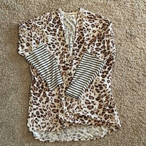 Maurices leopard print cardigan.